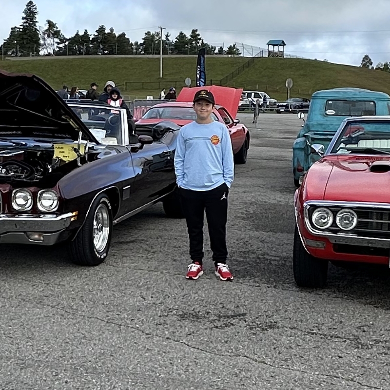 the LeMans is my buddy's car. Grandson is guarding both.